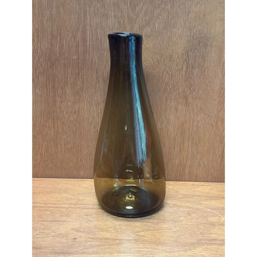 Pablo Glass Handblown Studio Art Tapered Vase 12